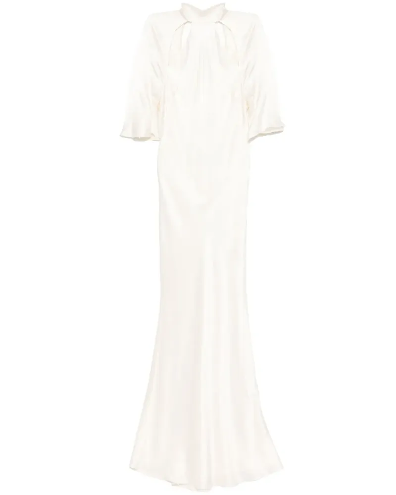 mason by michelle mason Rückenfreies Abendkleid - Weiß Weiß
