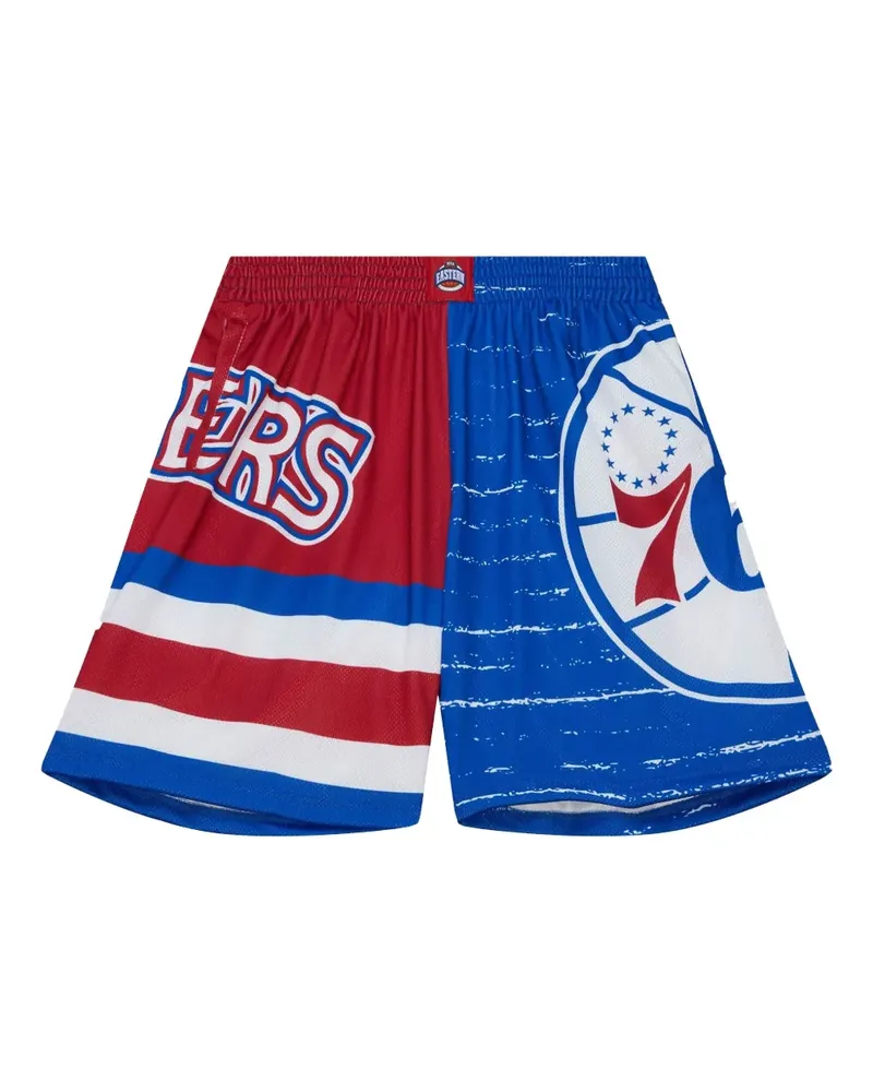 Mitchell & Ness Philadelphia 76ers Royal Jumbotron 3.0 Shorts - Rot Rot