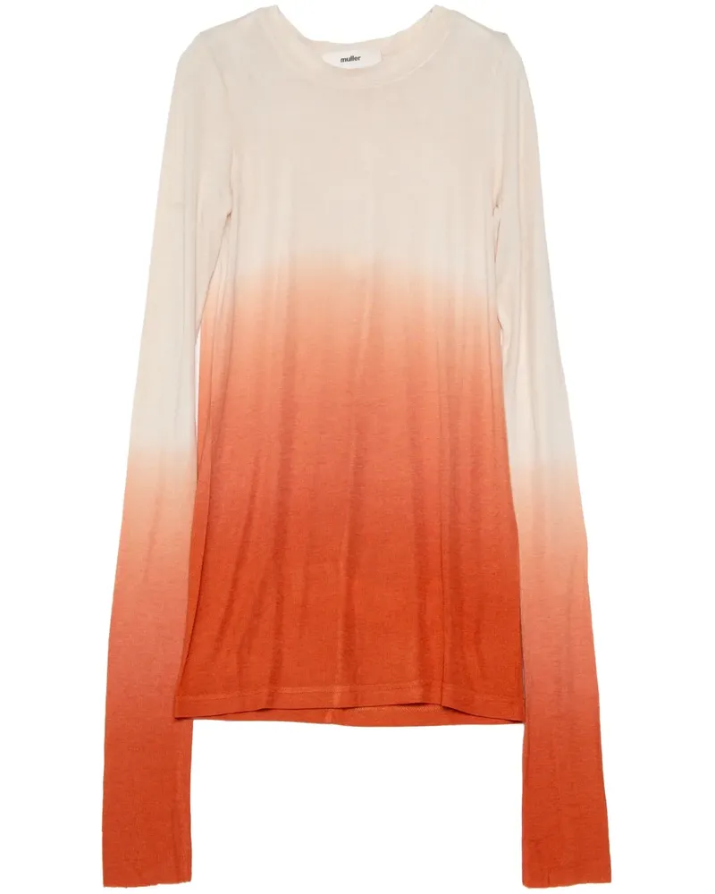 Muller of Yoshiokubo T-Shirt mit Farbverlauf - Orange Orange
