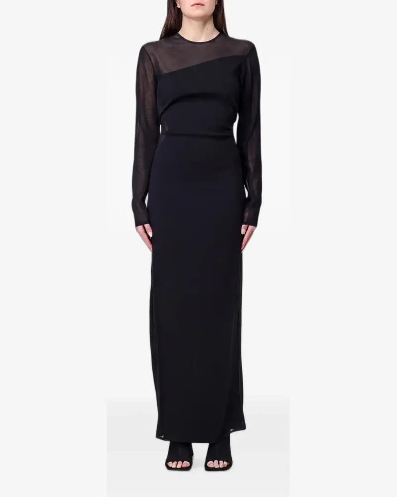 Stella McCartney Kleid mit langen Ärmeln - Schwarz Schwarz
