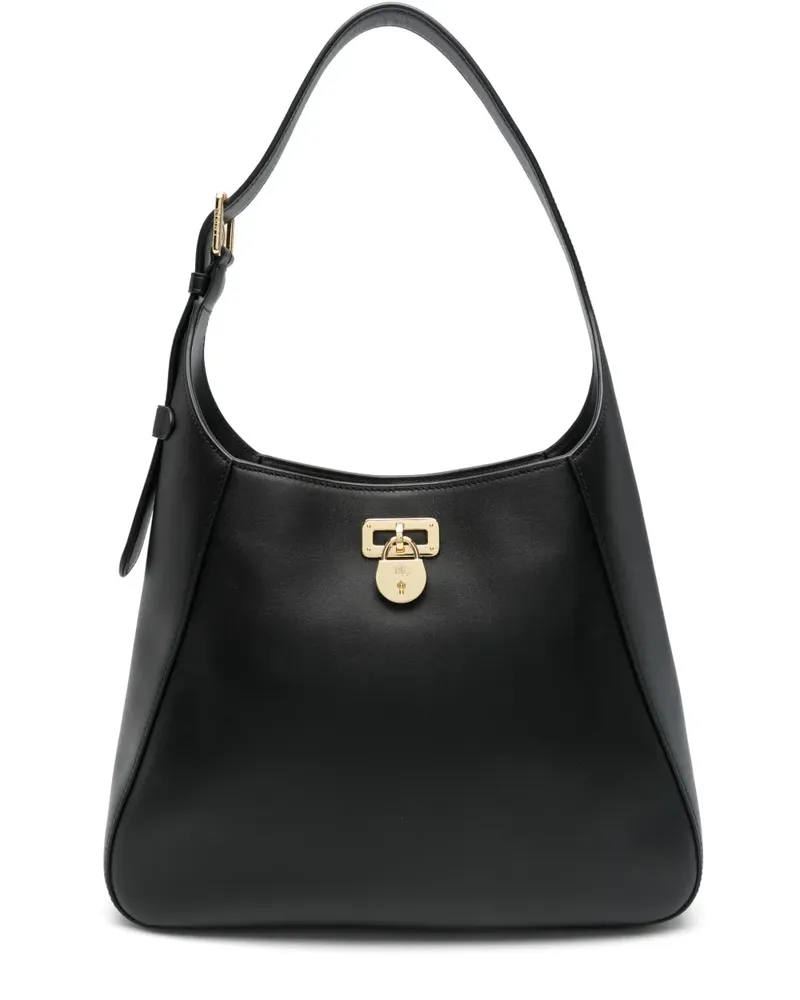 Ralph Lauren Schultertasche aus Leder - Schwarz Schwarz