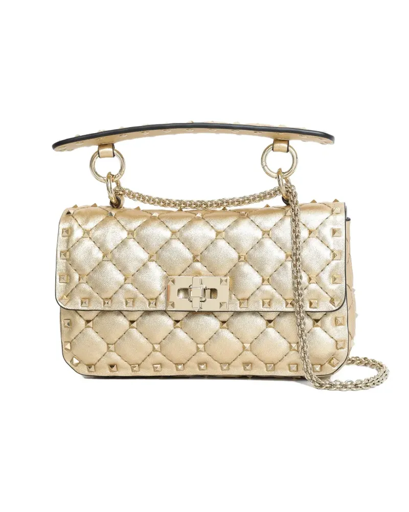Valentino Garavani Kleine Rockstud Spike Schultertasche - Nude Nude