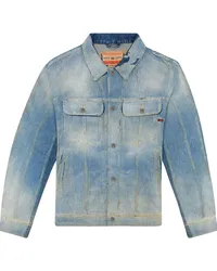 Diesel Jeansjacke in Distressed-Optik Blau