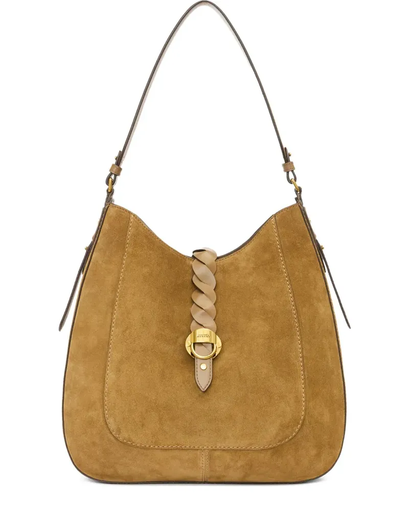 Isabel Marant Geflochtene Altay Schultertasche - Braun Braun