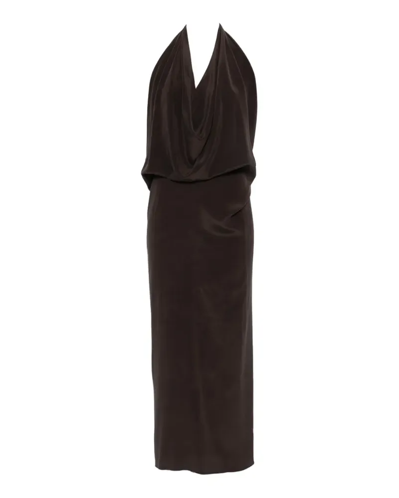 ALYSI sleeveless draped maxi dress - Braun Braun