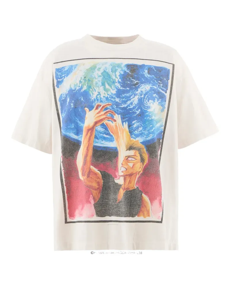 SAINT MXXXXXX T-Shirt mit Parasyte-Print - Weiß Weiß