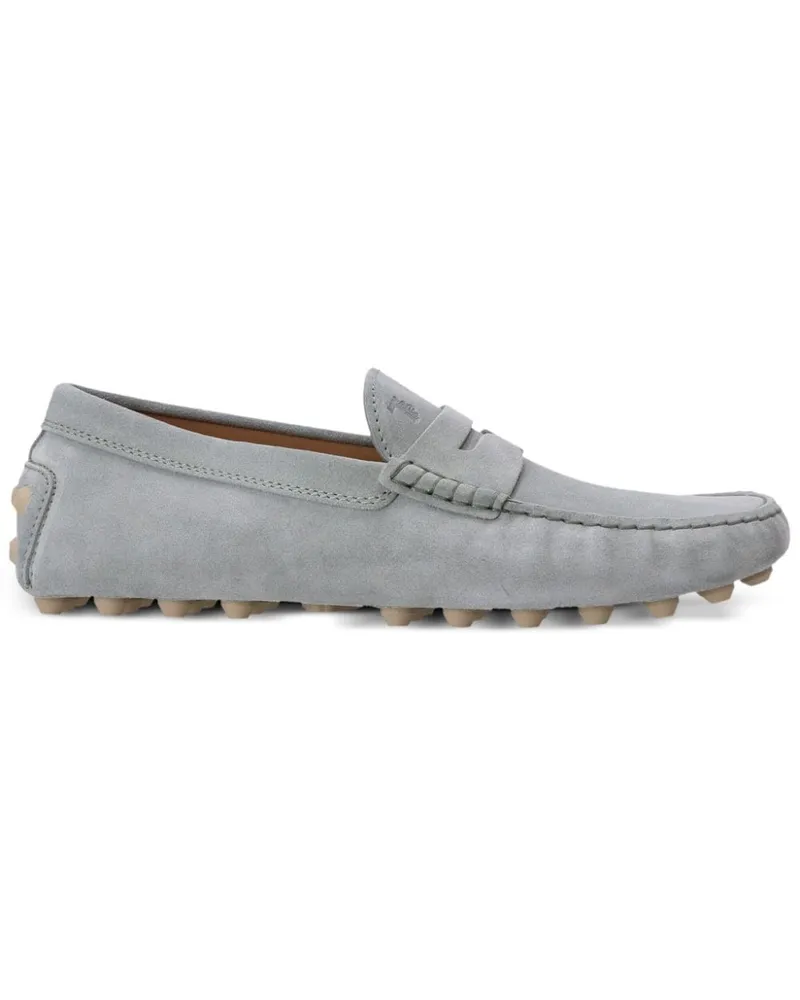 TOD'S Gommino Bubble Loafer aus Wildleder - Grau Grau