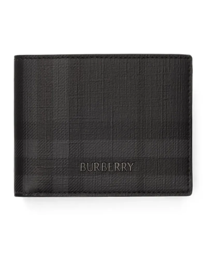 Burberry Kariertes Portemonnaie - Schwarz Schwarz