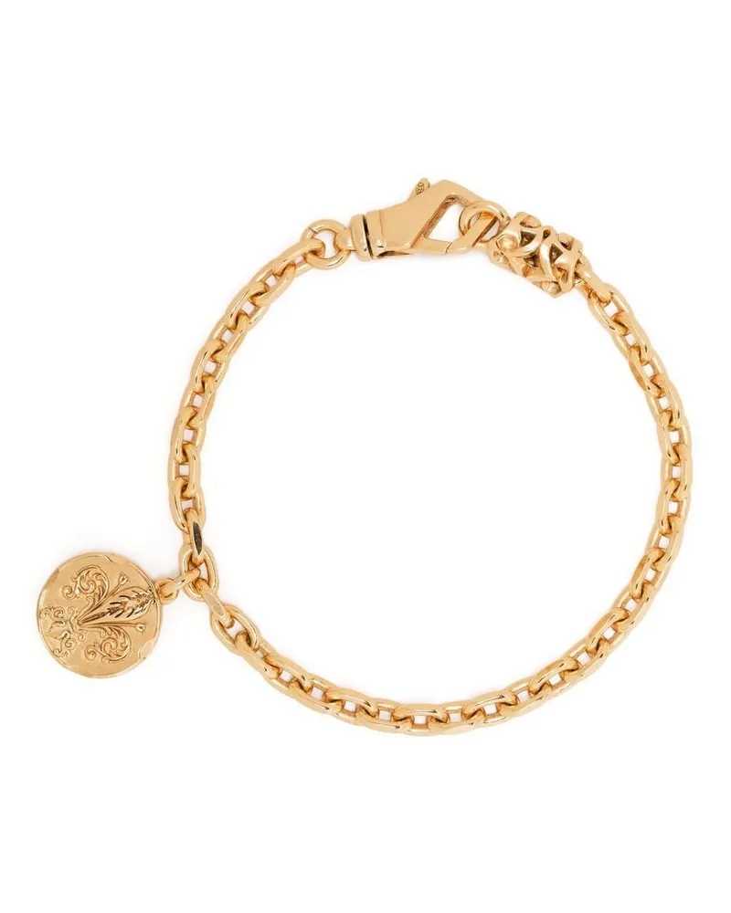 Emanuele Bicocchi Kettenarmband mit Münzanhänger - Gold Gold