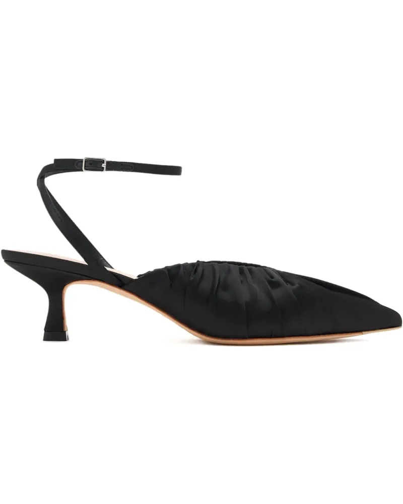 Loeffler Randall Geraffte Pumps 50mm - Schwarz Schwarz