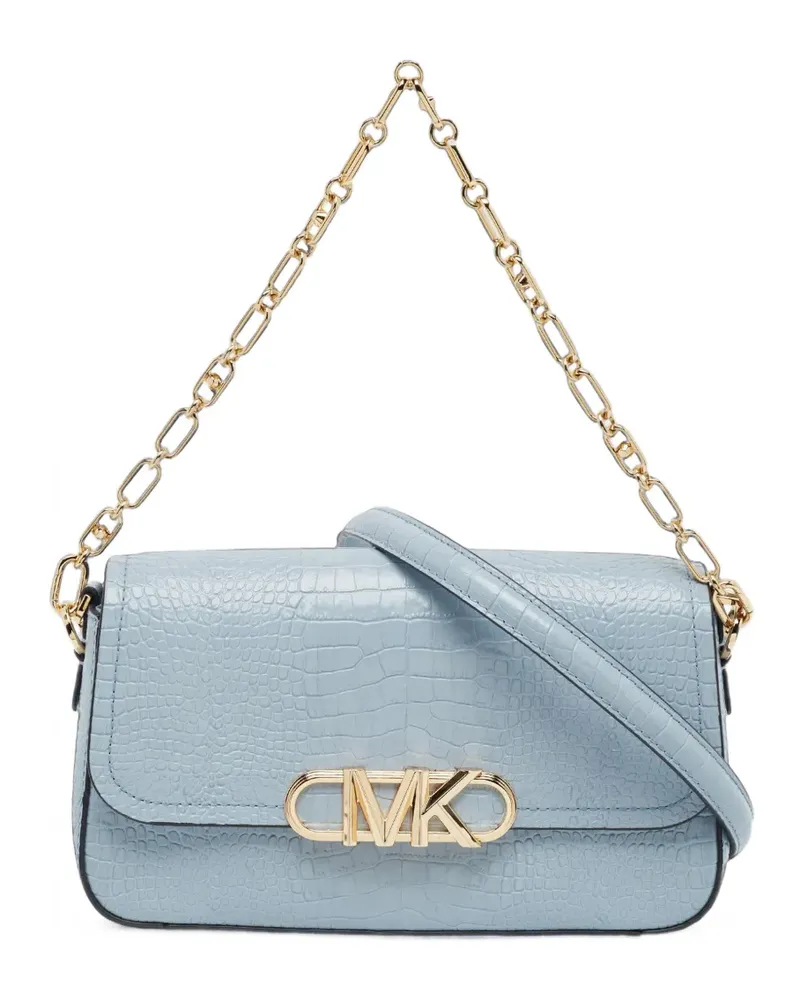 Michael Kors medium Parker crocodile-embossed two-way handbag - Blau Blau