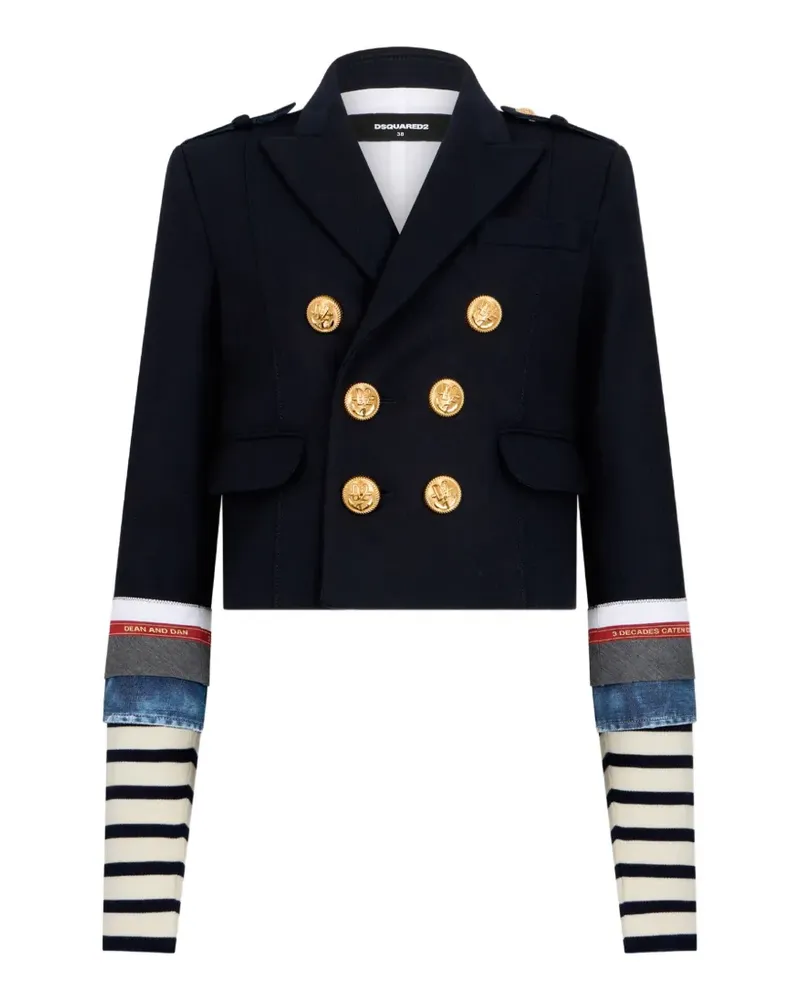 Dsquared2 Hybrid Cabanjacke aus Wollgemisch - Blau Blau