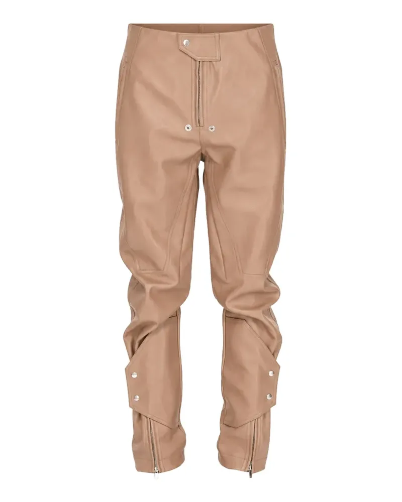 Rick Owens zip-detail trousers - Nude Nude