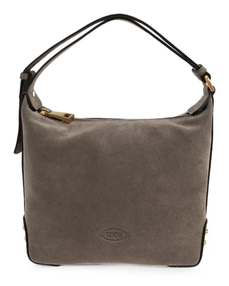 TOD'S mini suede shoulder bag - Braun Braun
