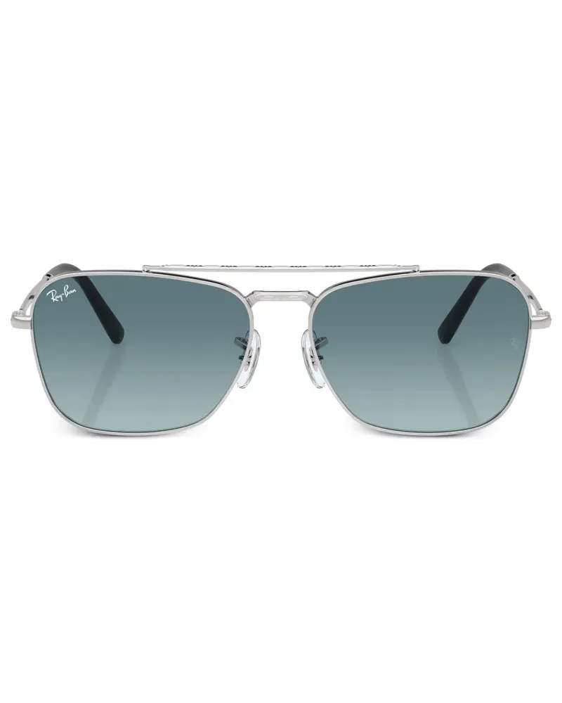 Ray Ban Eckige New Caravan Sonnenbrille - Silber Silber