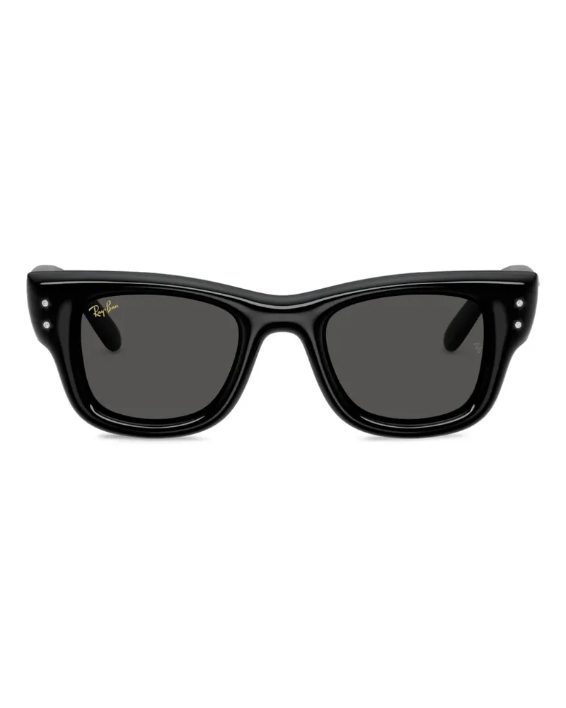 Ray Ban Waifarer Puffer Sonnenbrille mit Nieten - Schwarz Schwarz