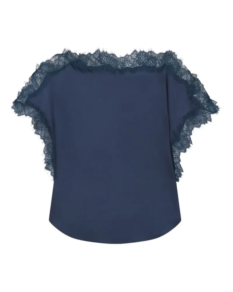 A.L.C. Luna lace-trim top - Blau Blau