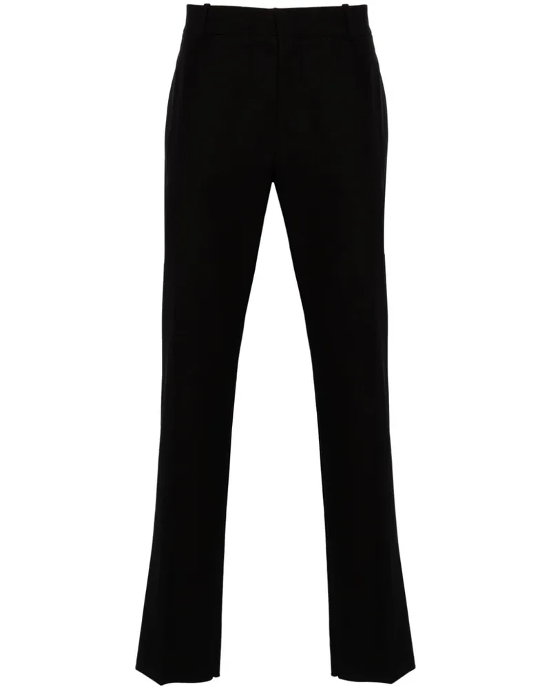 Alexander McQueen Halbhohe Hose - Schwarz Schwarz