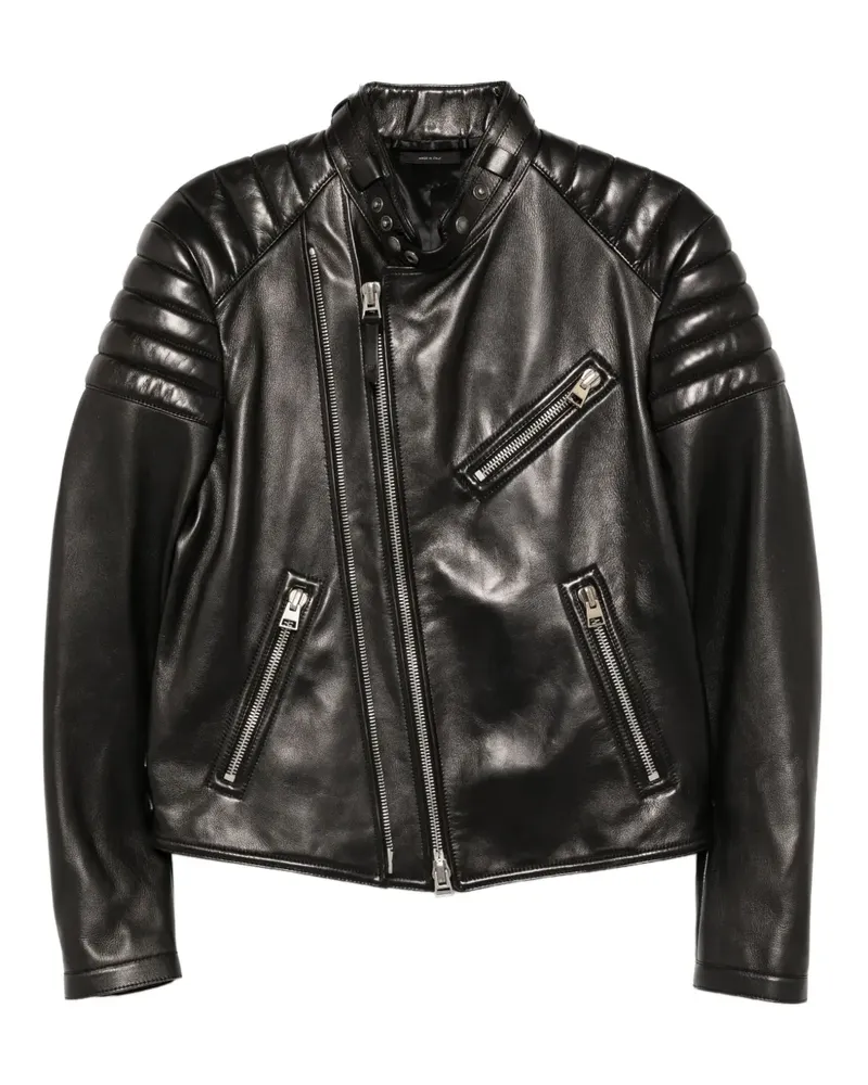Tom Ford Bikerjacke aus Leder - Schwarz Schwarz