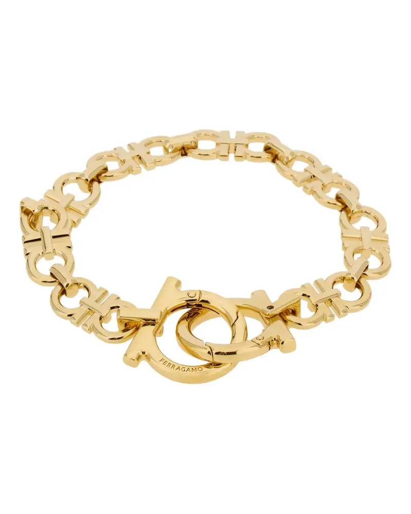 Ferragamo Gancini Kettenanhänger mit Prägung - Gold Gold