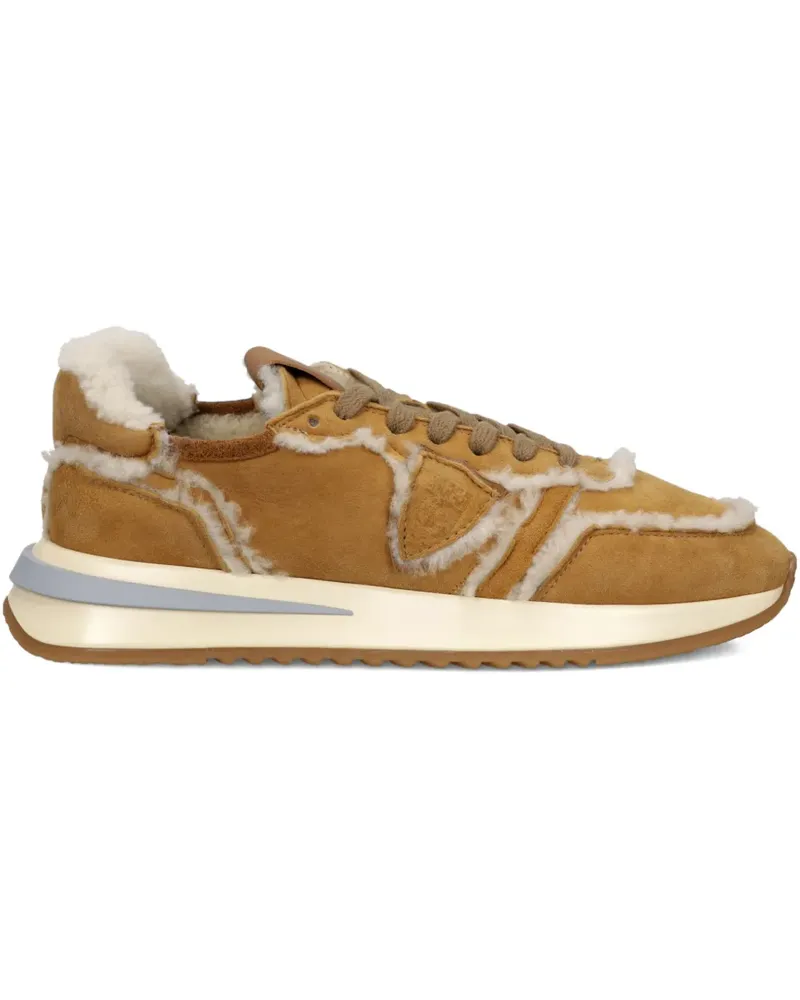 Philippe Model Sneakers mit Shearling-Besatz - Braun Braun