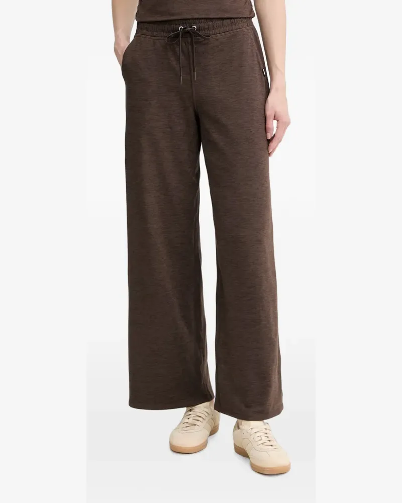 DKNY mid-rise space-dye wide-leg track pants - Braun Braun