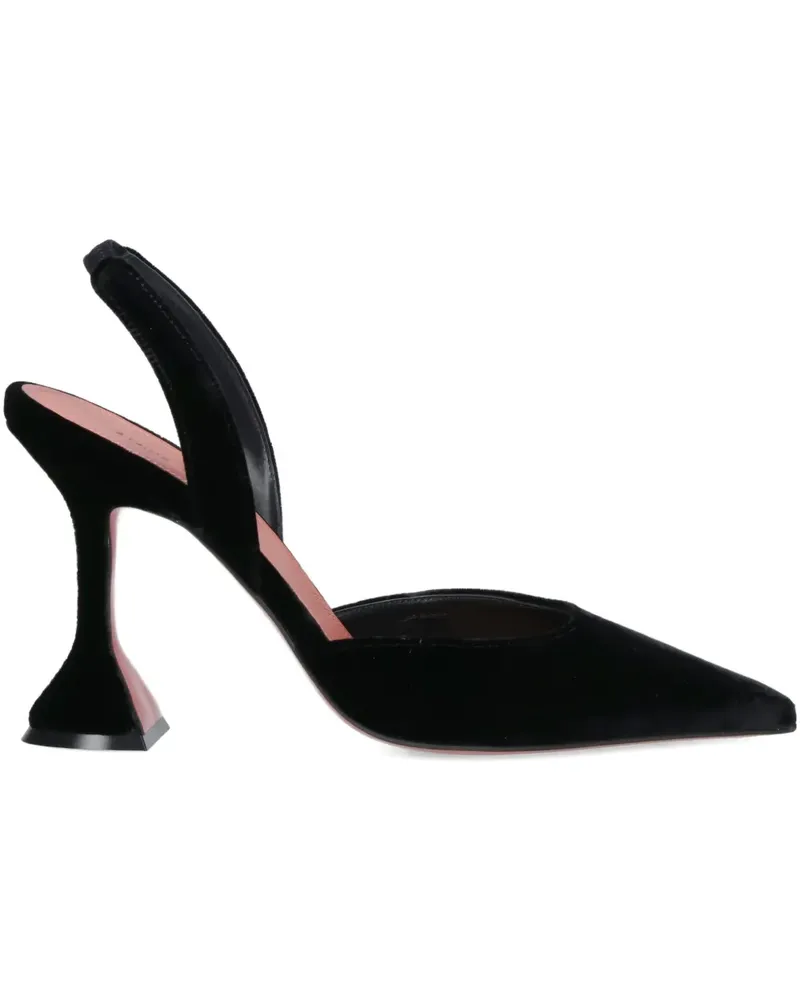 Amina Muaddi Holli Slingback-Pumps 90mm - Schwarz Schwarz
