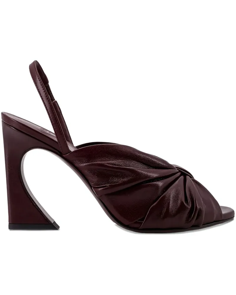 Fendi Arco twisted-design heeled pumps - Violett Violett