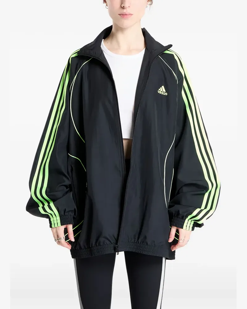 adidas Teamgeist Adicolor Oversized-Jacke - Schwarz Schwarz