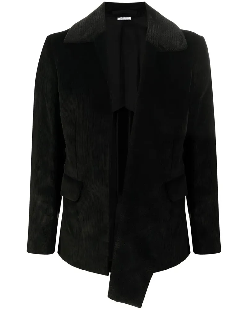 Comme des Garçons Einreihiges Sakko aus Cord - Schwarz Schwarz
