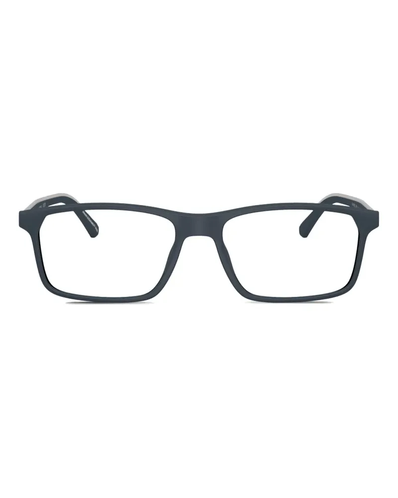 Emporio Armani rectangle-frame glasses - Blau Blau