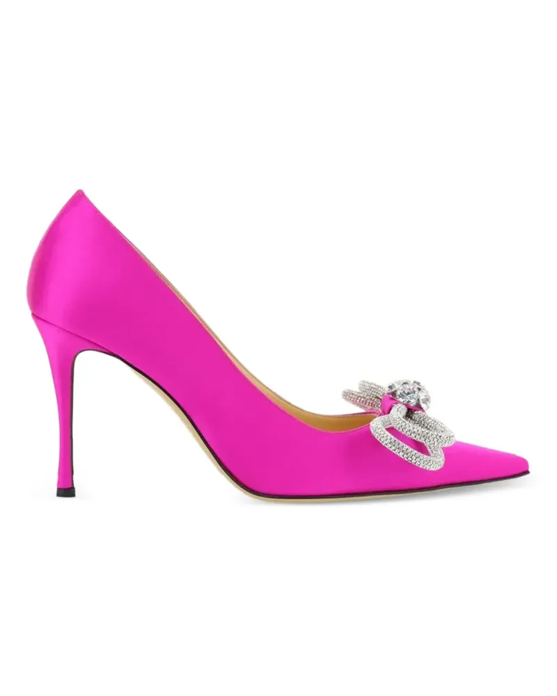 Mach & Mach Double Bow satin pumps - Rosa Rosa