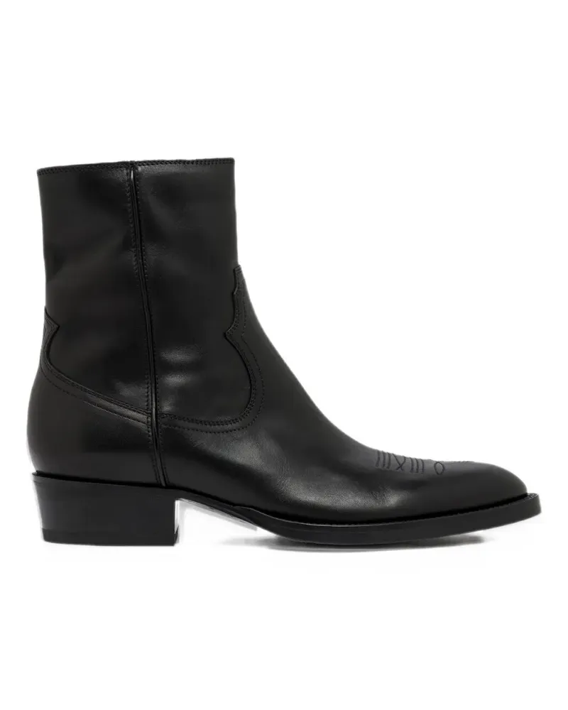 Buttero Santomato leather ankle boots - Schwarz Schwarz
