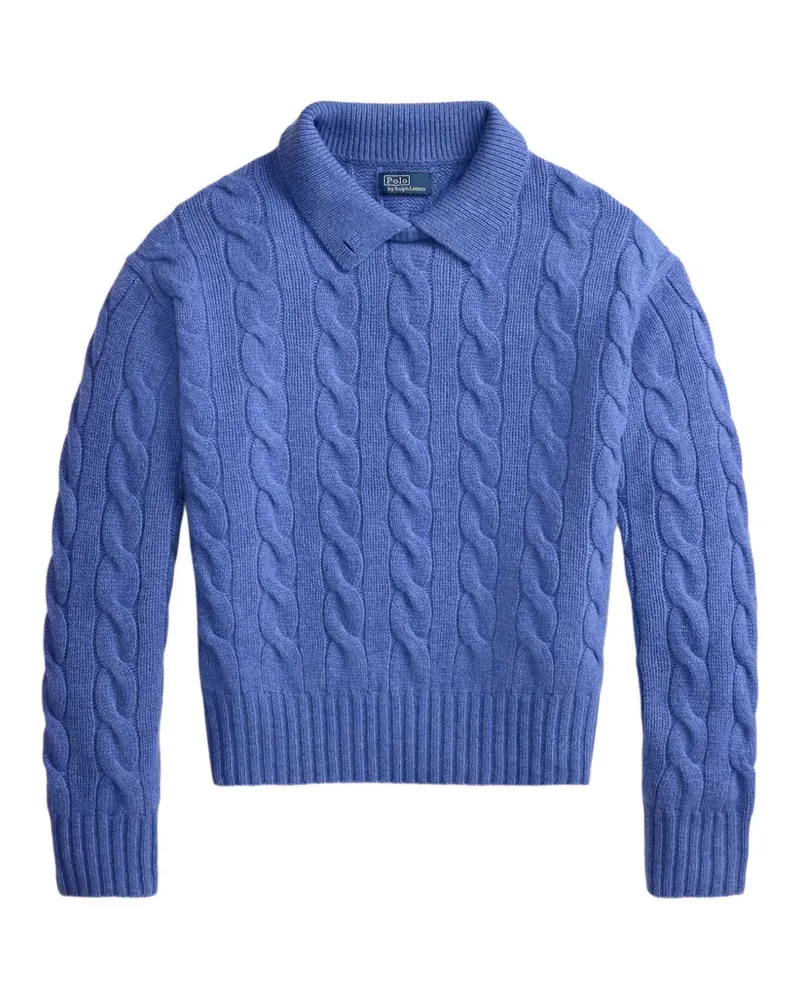 Ralph Lauren Pullover mit Zopfmuster - Blau Blau