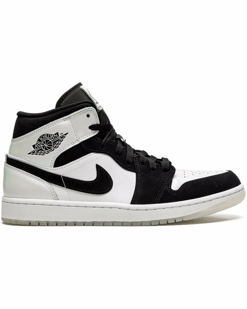 Jordan Air  1 Mid SE "Diamond" Sneakers - Schwarz Schwarz
