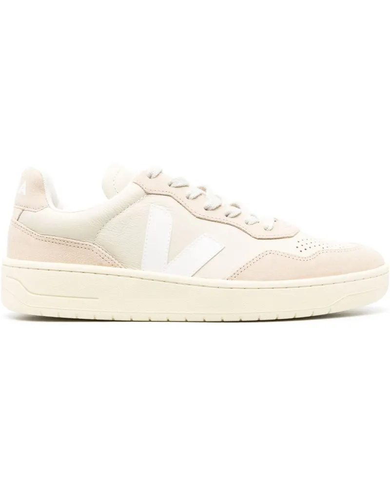 VEJA Sneakers mit Wildledereinsätzen Nude