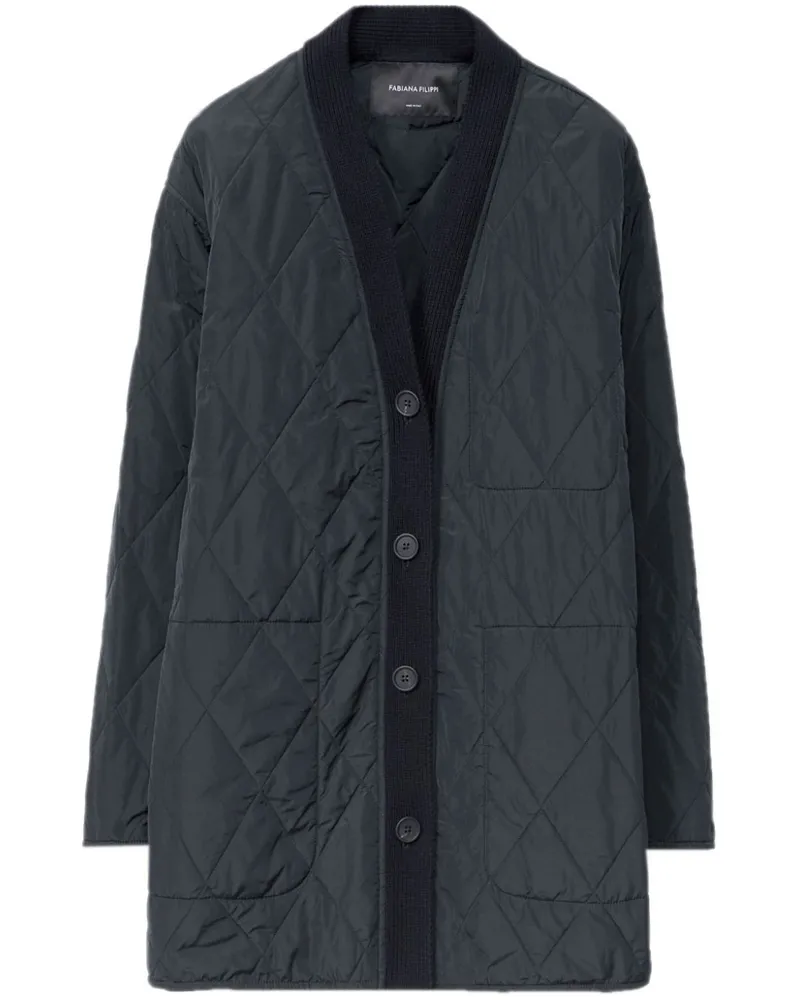 Fabiana Filippi Hemdjacke aus Taft - Schwarz Schwarz
