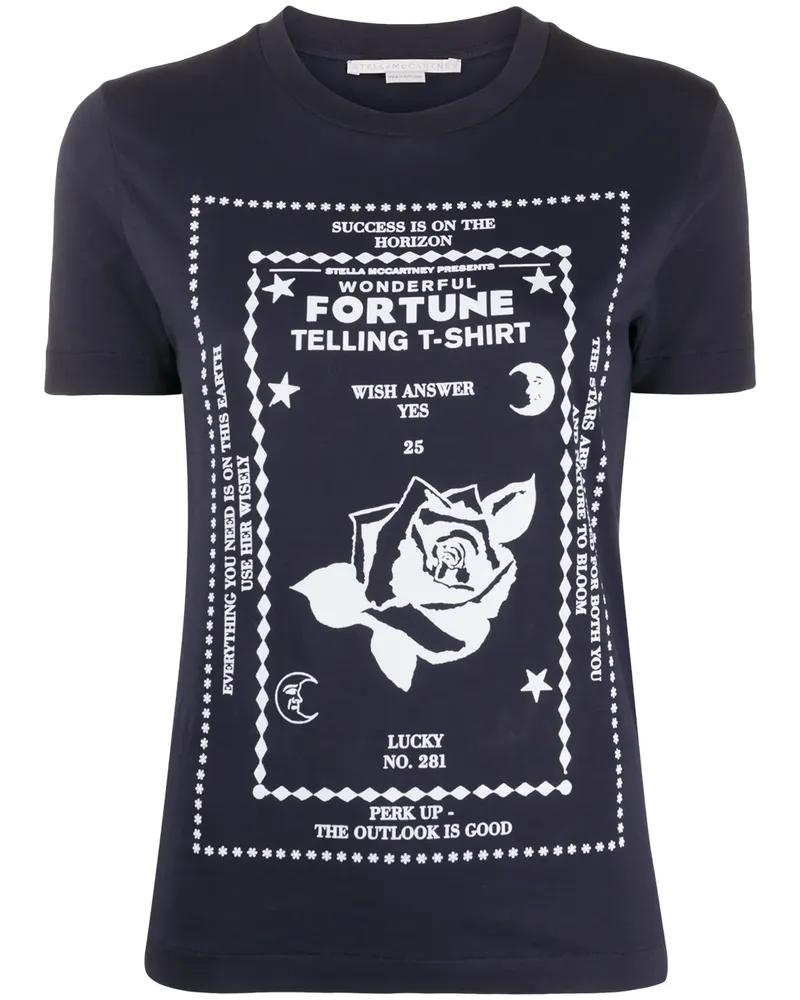 Stella McCartney Fortune Telling' T-Shirt - Blau Blau
