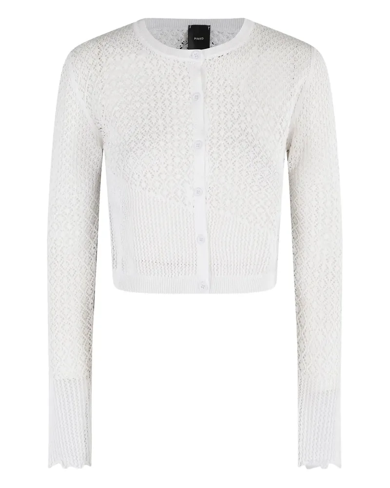 Pinko Gehäkelter Cardigan - Weiß Weiß