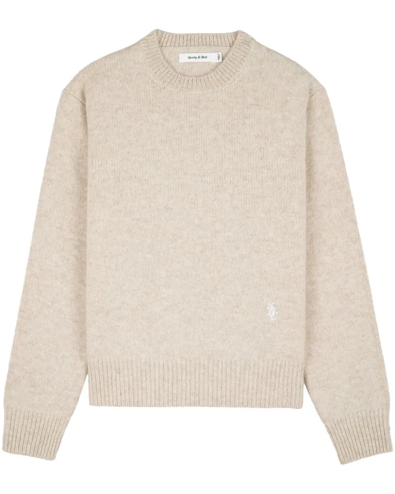 SPORTY & RICH SRC Pullover aus Wolle - Nude Nude