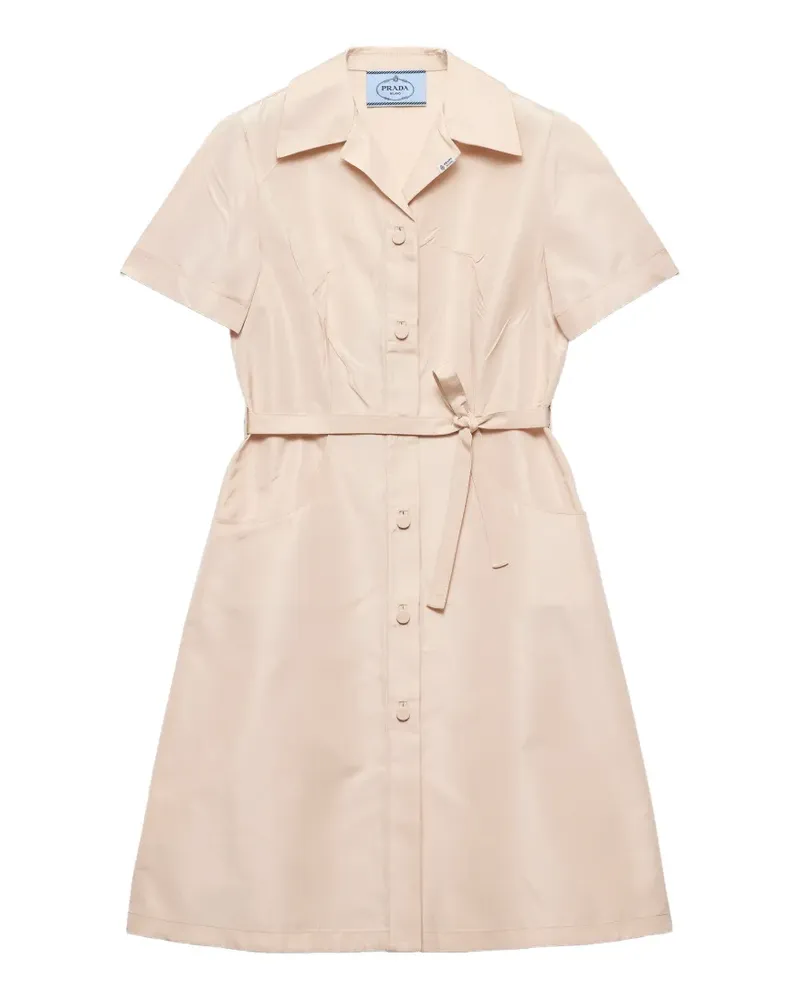Prada faille shirt dress - Nude Nude