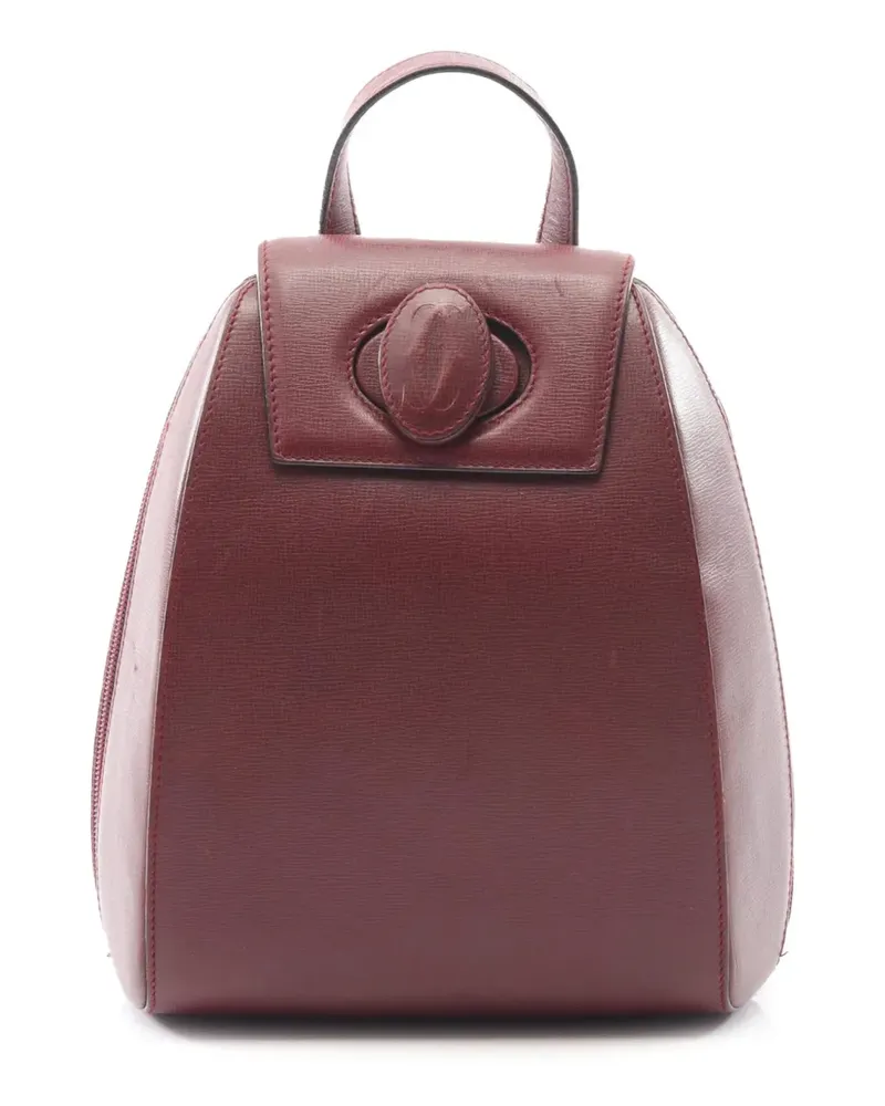 Cartier 2010-2026 Leather Must Line Turn-Lock backpack - Rot Rot