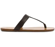 Flip-Flops aus Leder - Braun