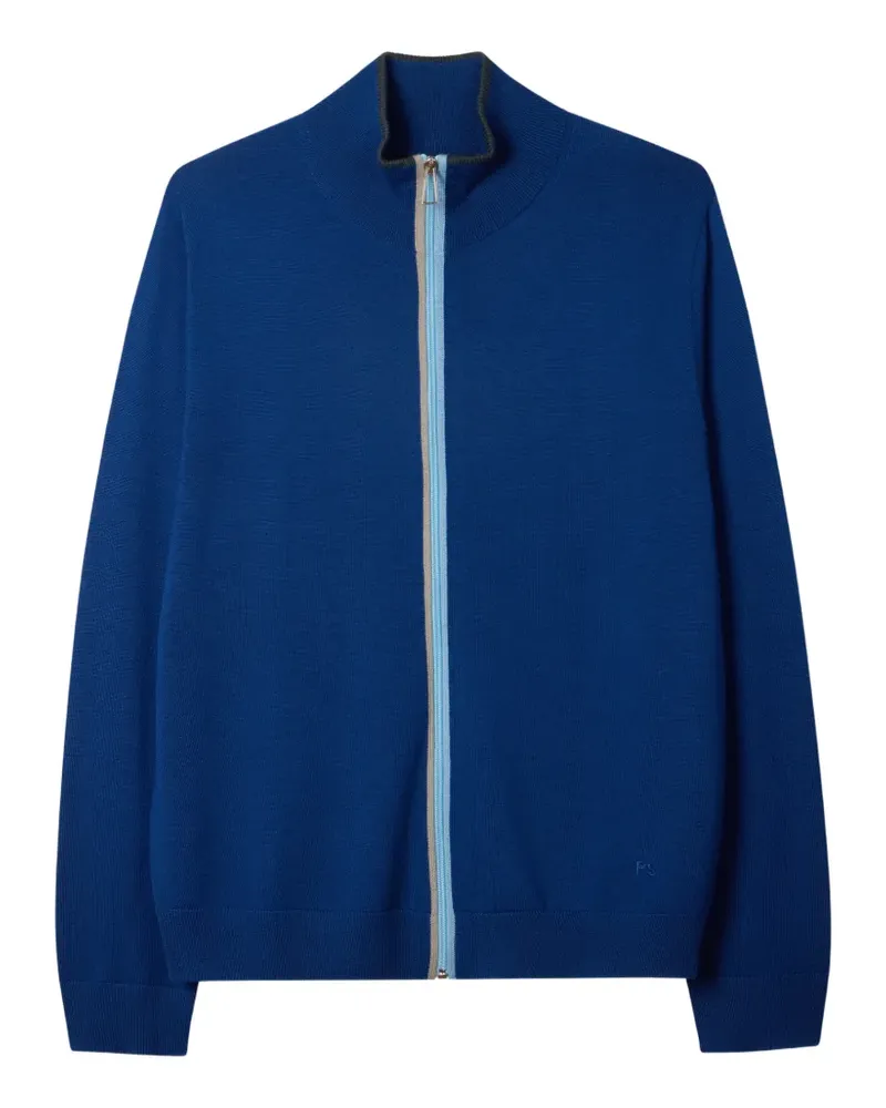 Paul Smith zip-up merino wool cardigan - Blau Blau