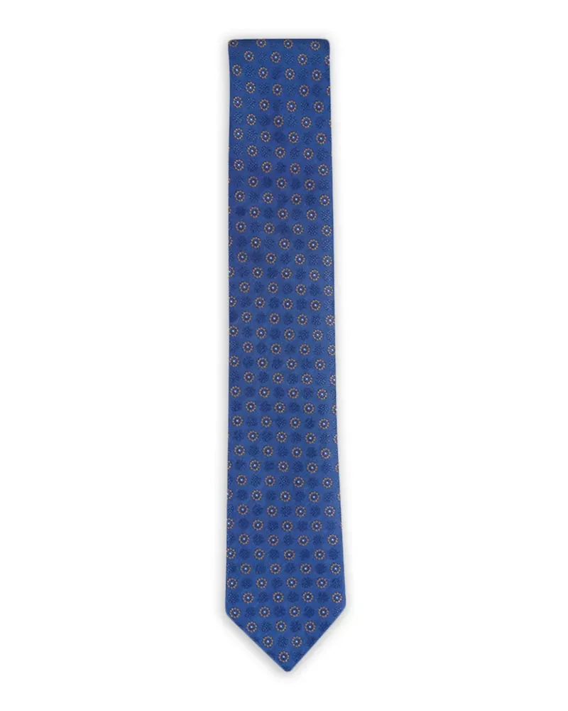 Canali floral tie - Blau Blau