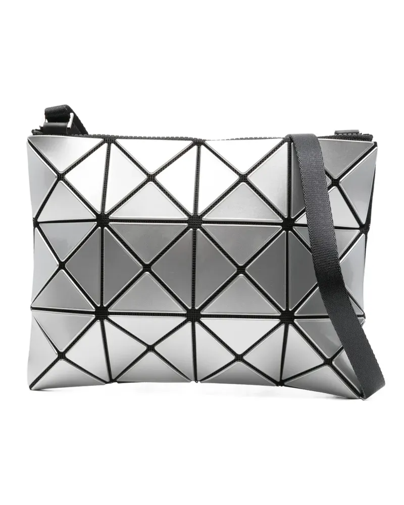 Issey Miyake Lucent Schultertasche mit geometrischem Muster - Silber Silber