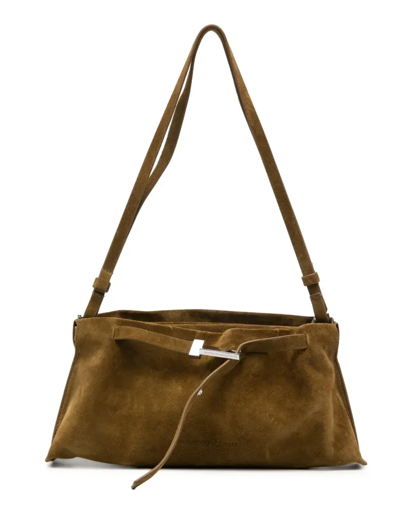 Benedetta Bruzziches Lauren Schultertasche aus Wildleder - Grün Grün
