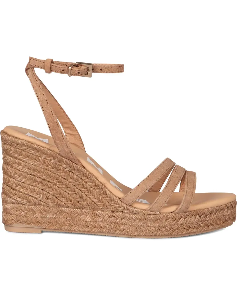 Manebí Hamptons Wildleder-Espadrilles 100mm - Nude Nude