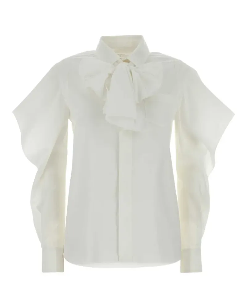 Sacai Hemd mit Rüschen - Weiß Weiß