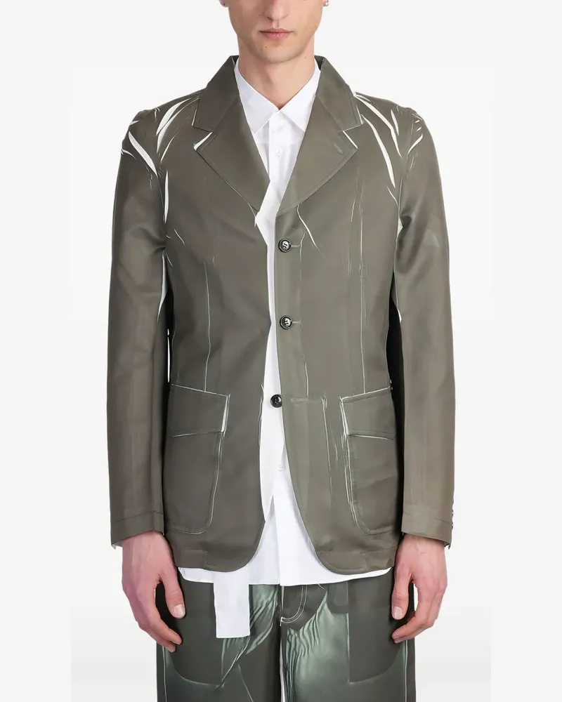 Comme des Garçons Sakko mit Kontrastdetail - Grün Grün